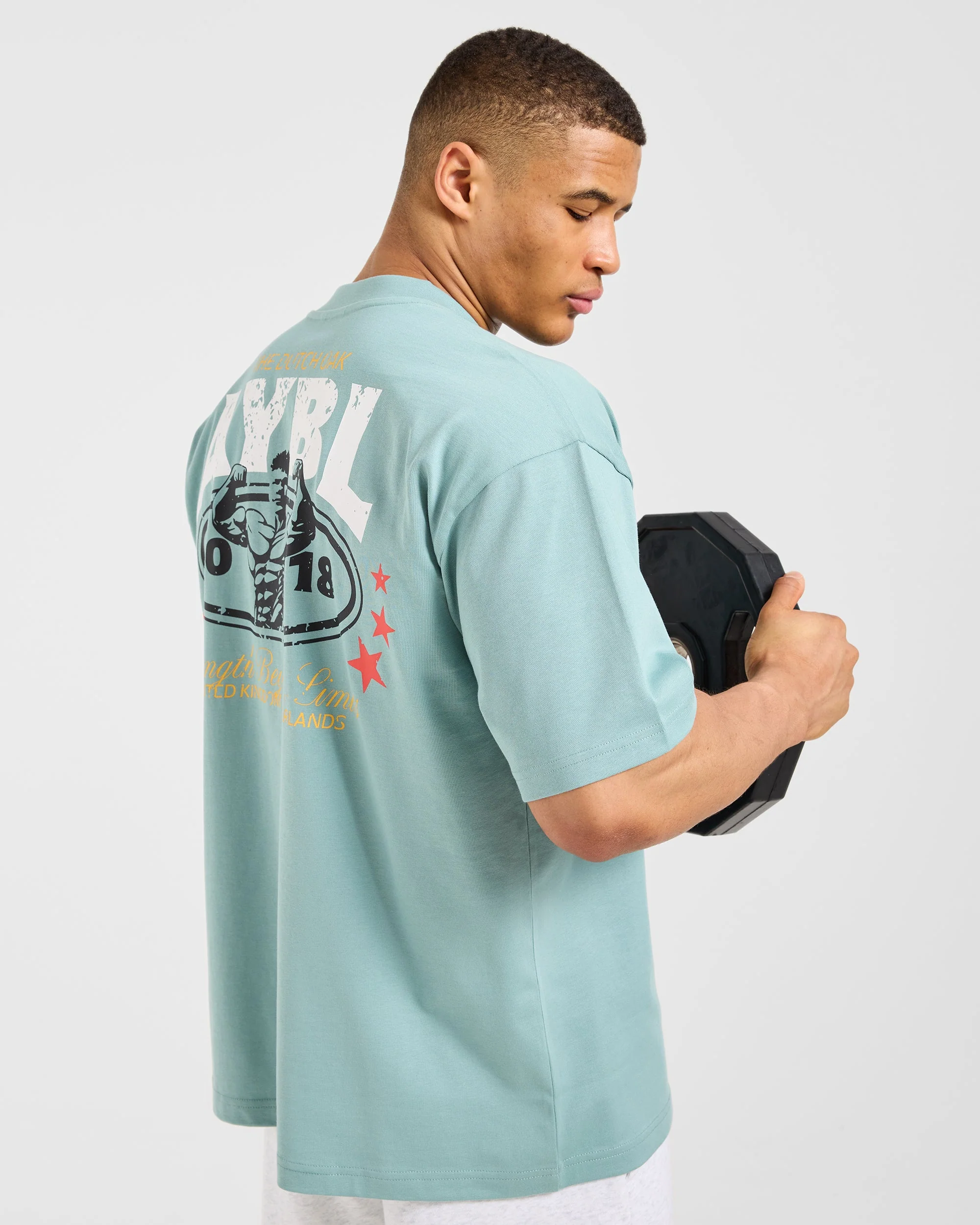 Wesley Vissers X Beyond Limits Oversized T Shirt - Aqua Mint - Image 8