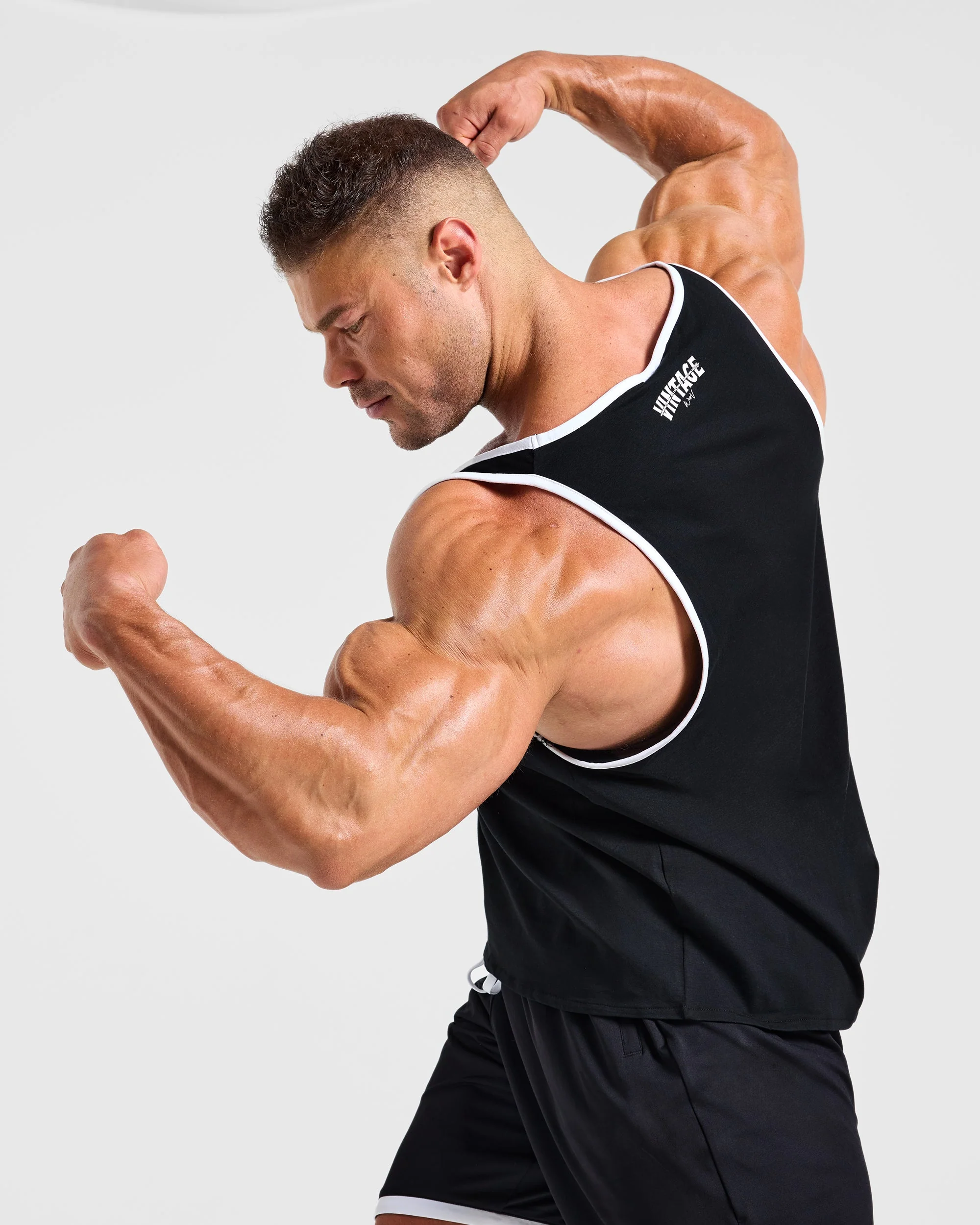 Wesley Vissers x Contrast Tank - Noir - Image 7