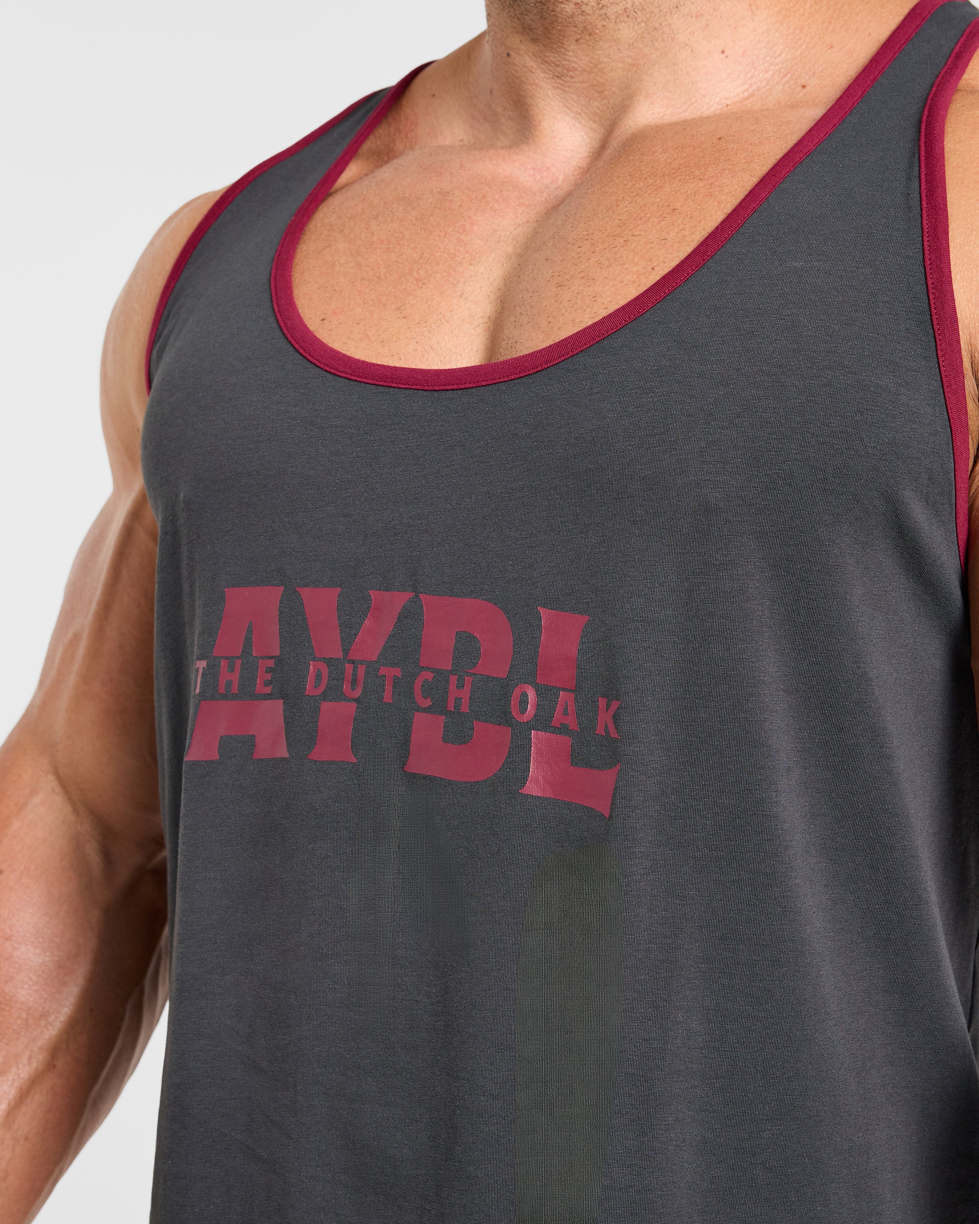Wesley Vissers x Contrast Tank - Charcoal - Image 5