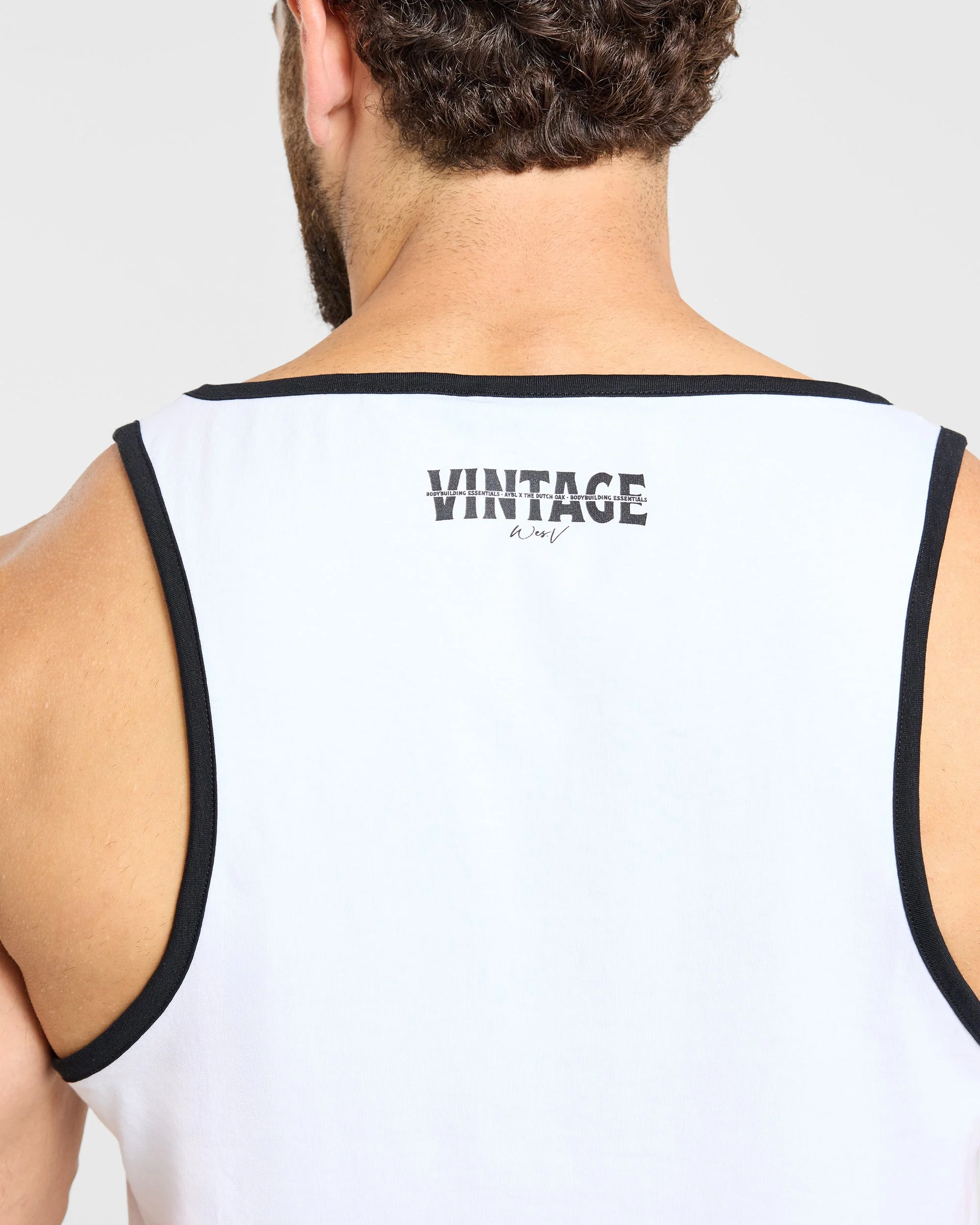 Wesley Vissers x Contrast Tank - Blanc - Image 6
