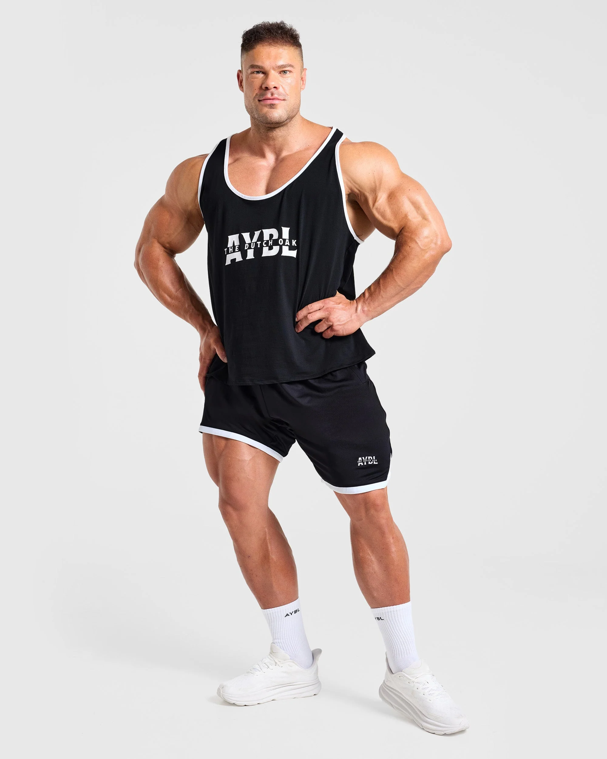 Wesley Vissers x Old School Contrast Shorts - Noir - Image 8