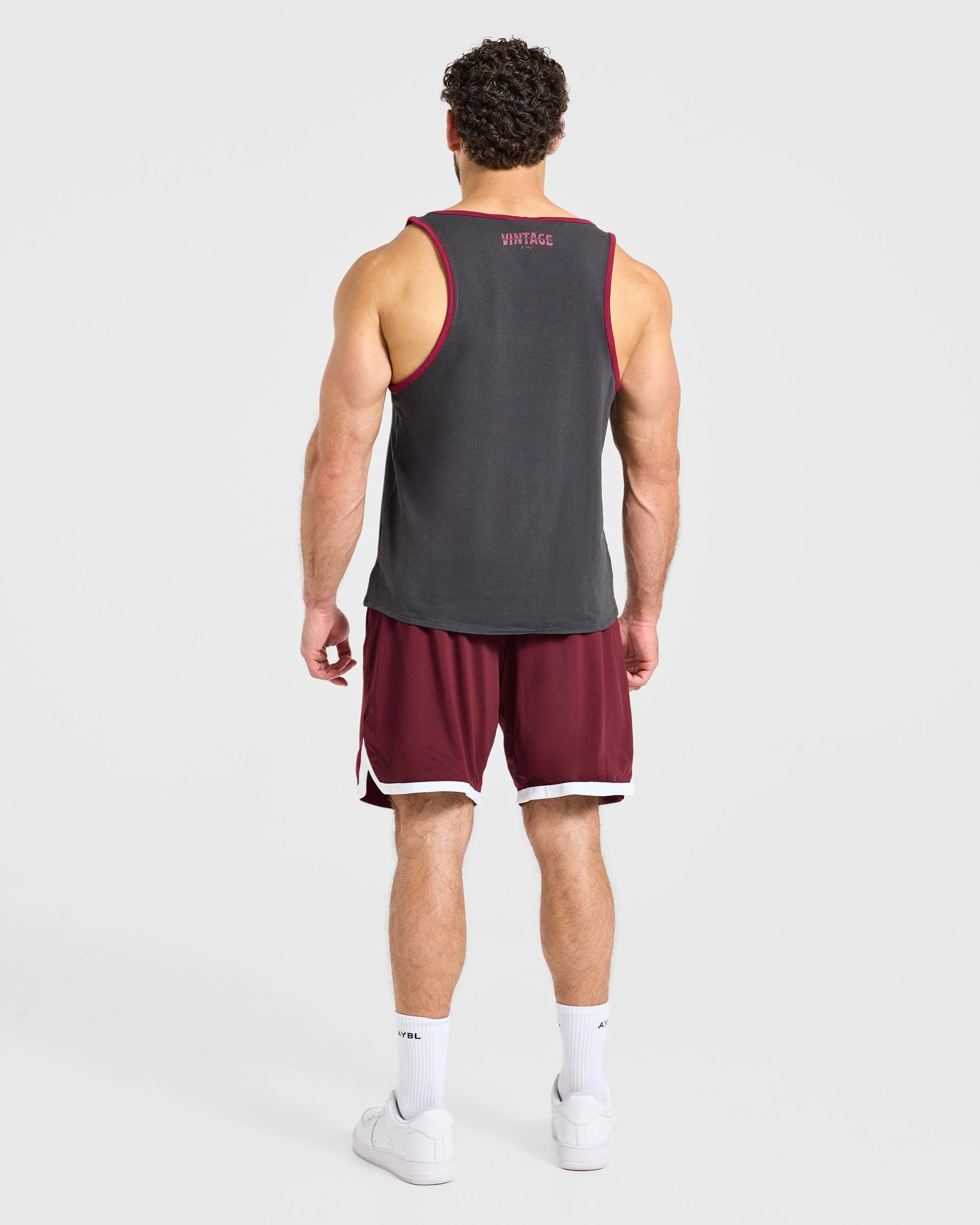 Wesley Vissers x Old School Contrast Shorts - Port Rouge - Image 4