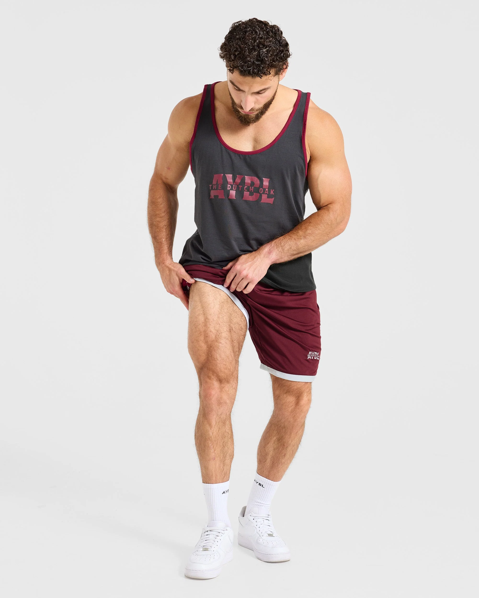 Wesley Vissers x Old School Contrast Shorts - Port Rouge - Image 8