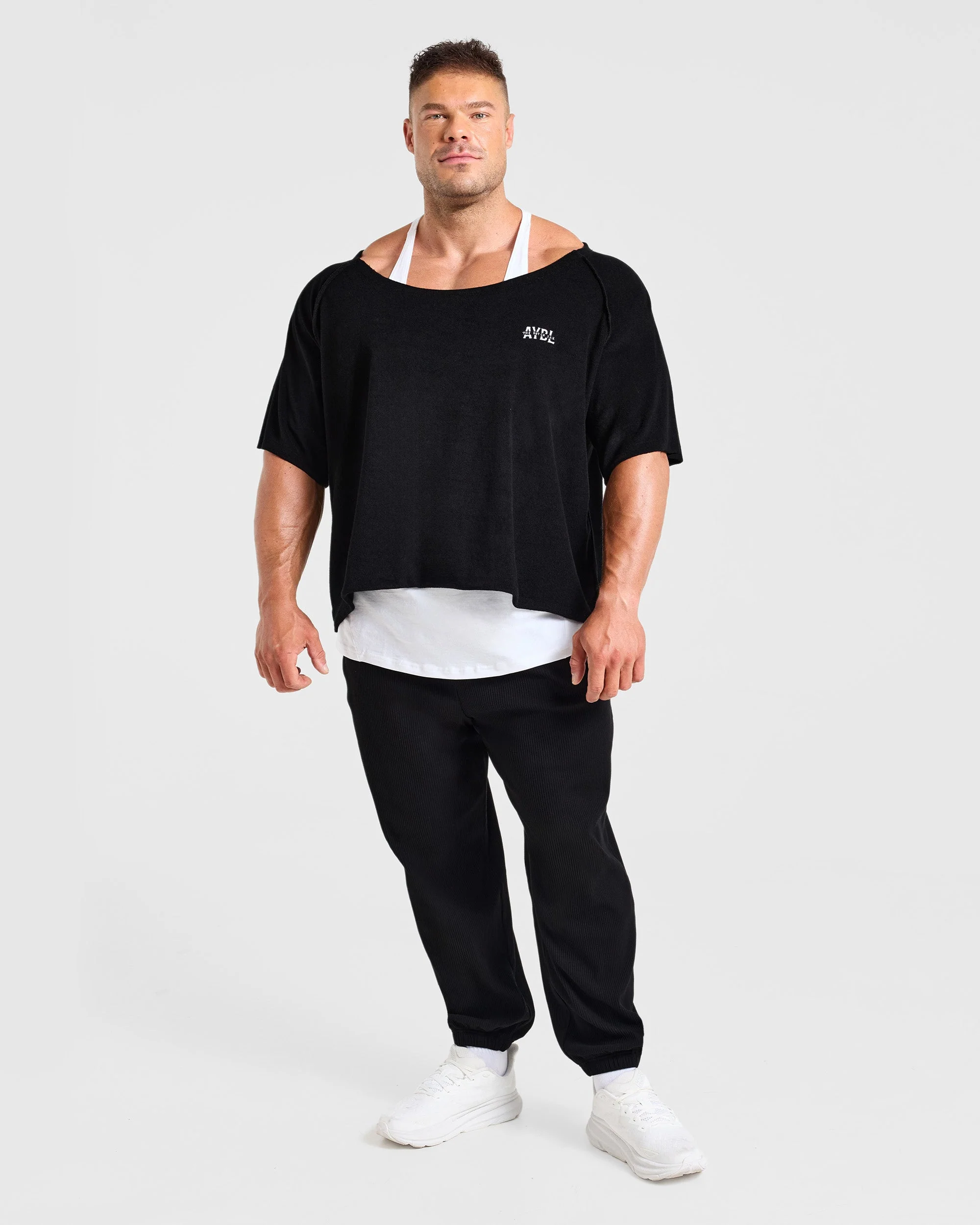 Wesley Vissers x Old School Wide Neck T Shirt - Noir - Image 3