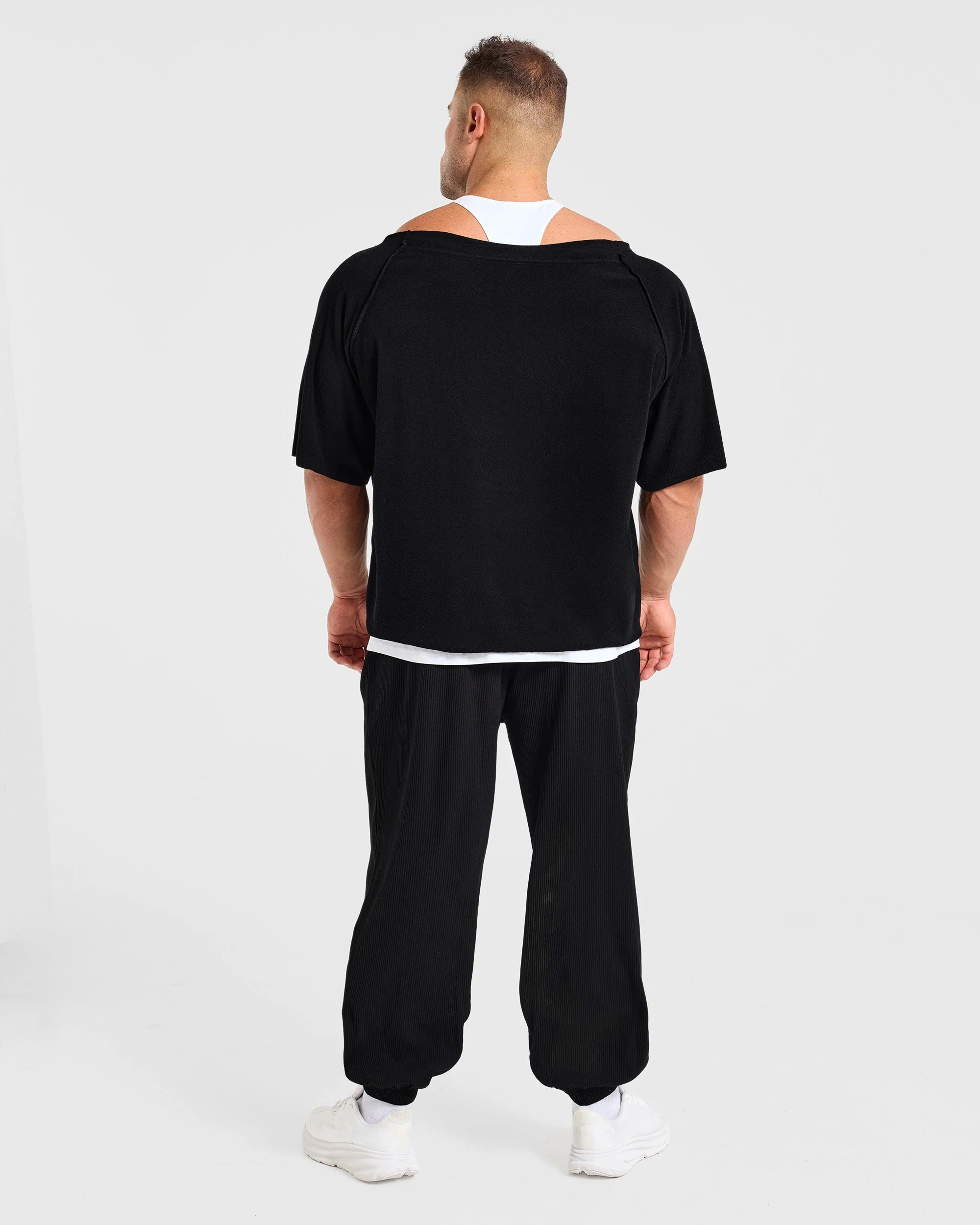 Wesley Vissers x Old School Wide Neck T Shirt - Noir - Image 4