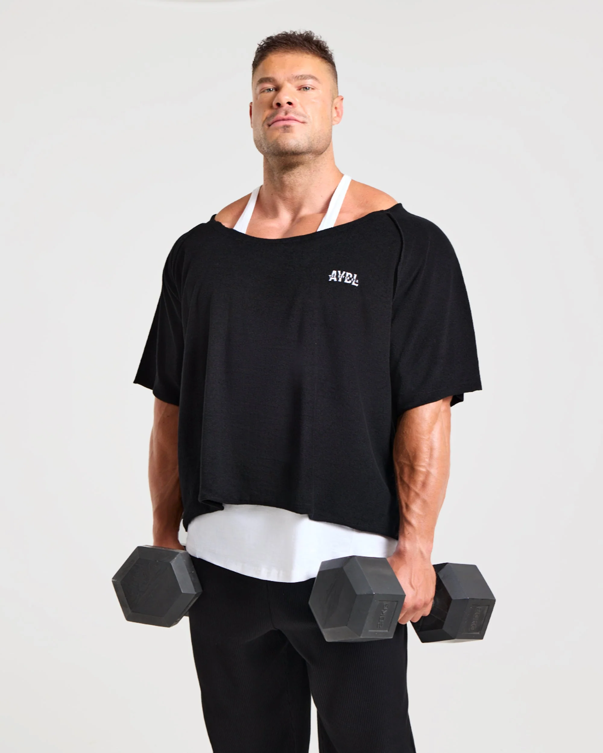 Wesley Vissers x Old School Wide Neck T Shirt - Noir - Image 8