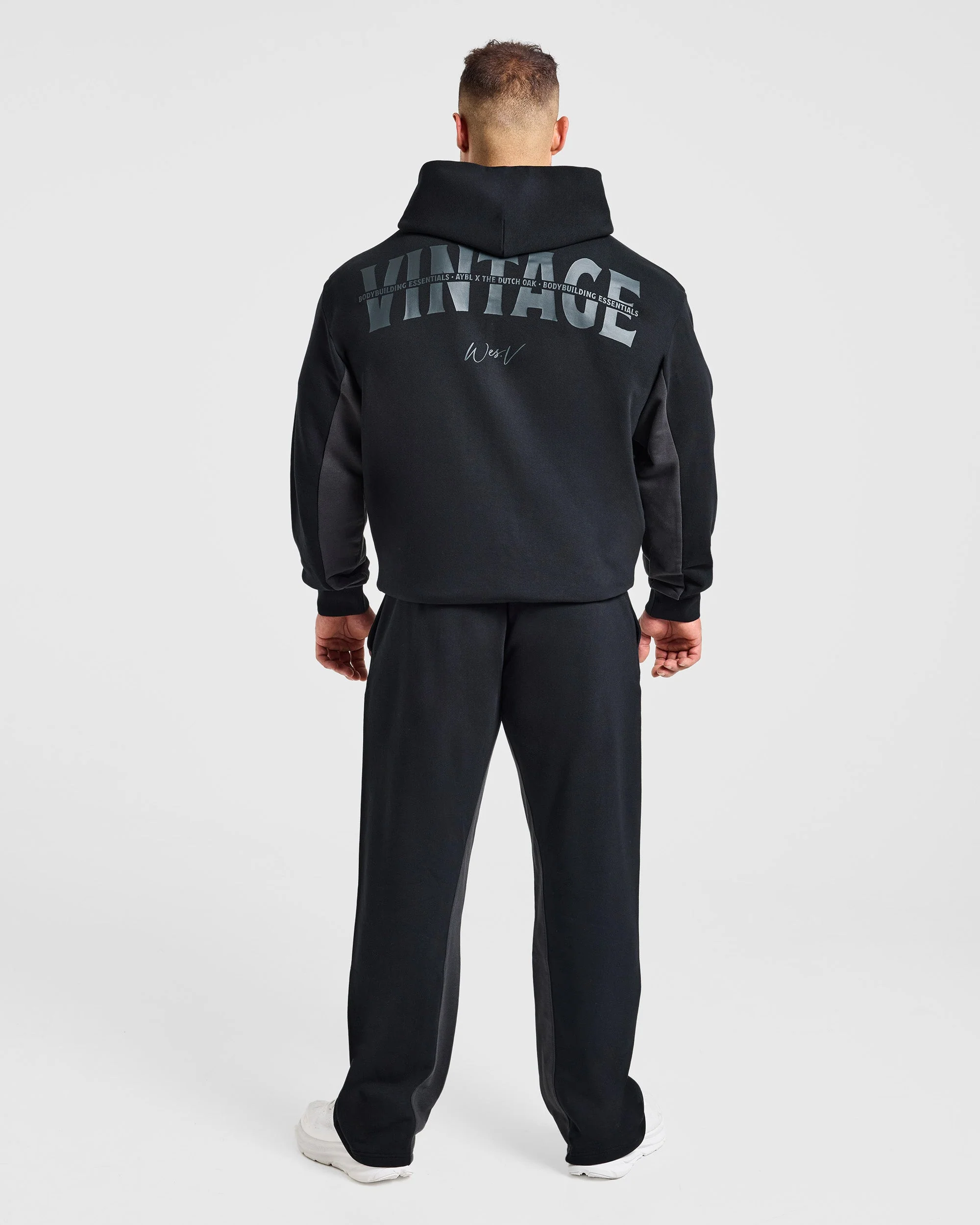 Wesley Vissers x Oversized Straight Leg Joggers - Noir - Image 4