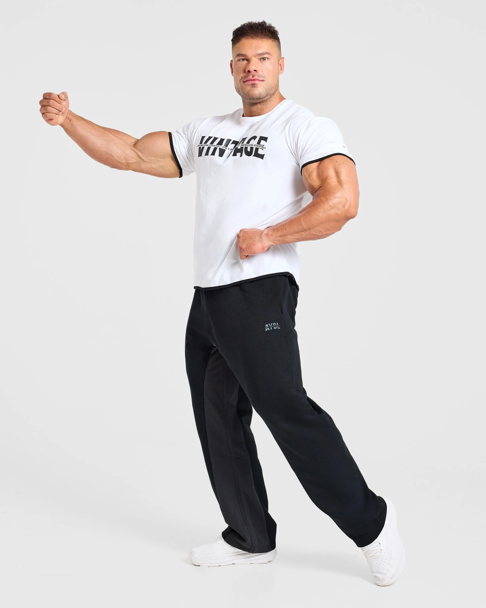 Wesley Vissers x Oversized Straight Leg Joggers - Noir - Image 8