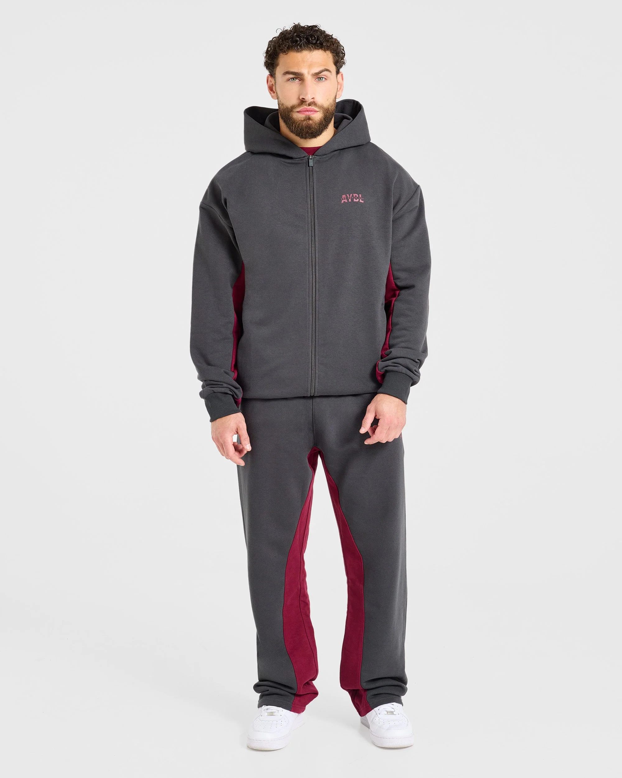 Wesley Vissers x Oversized Straight Leg Joggers - Charcoal - Image 3