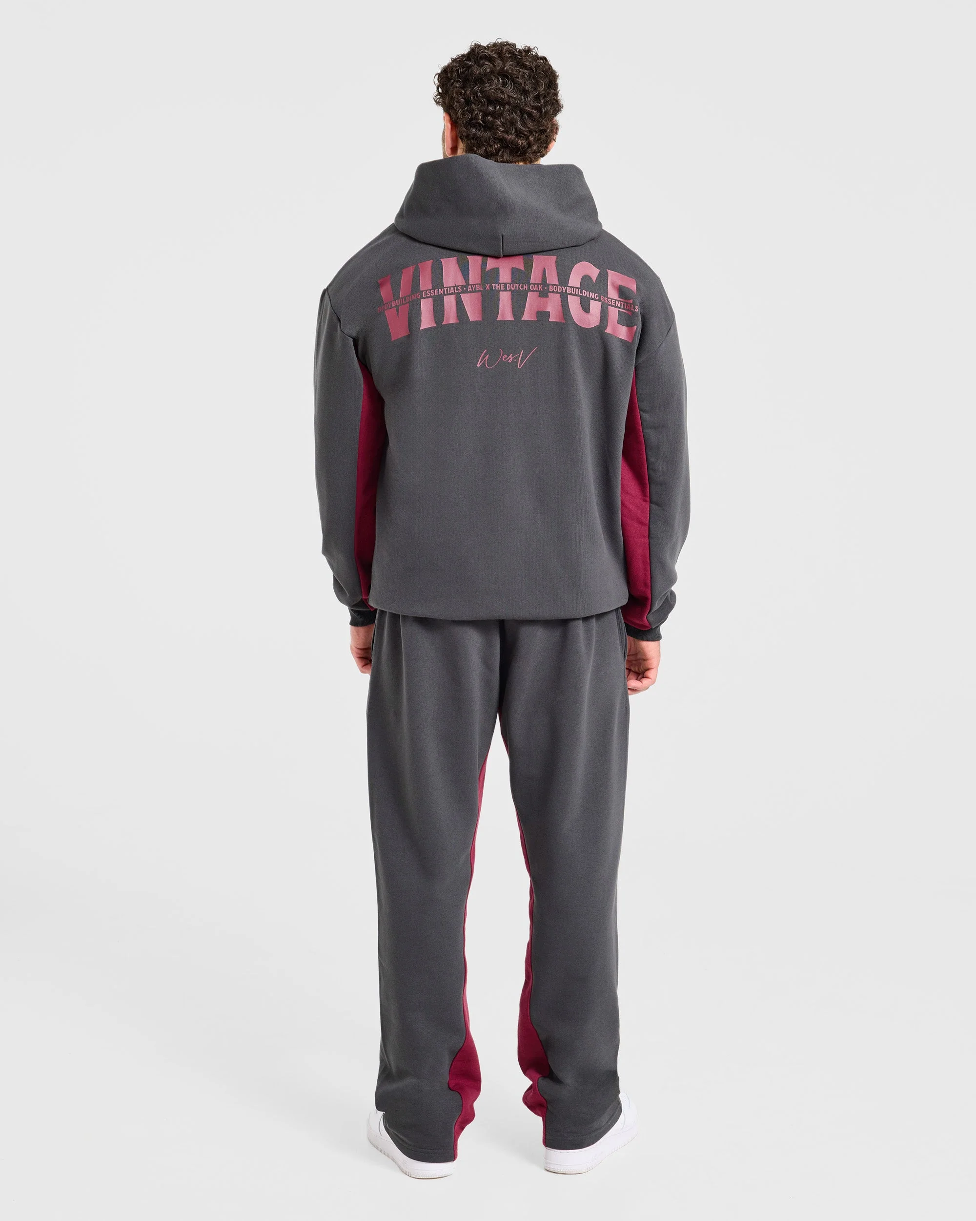Wesley Vissers x Oversized Straight Leg Joggers - Charcoal - Image 4