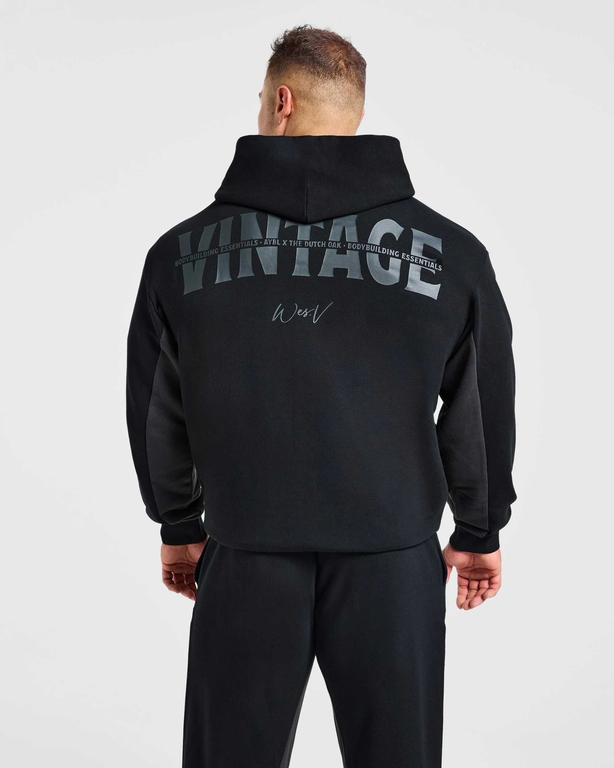 Wesley Vissers x Oversized Zip Up Hoodie - Noir