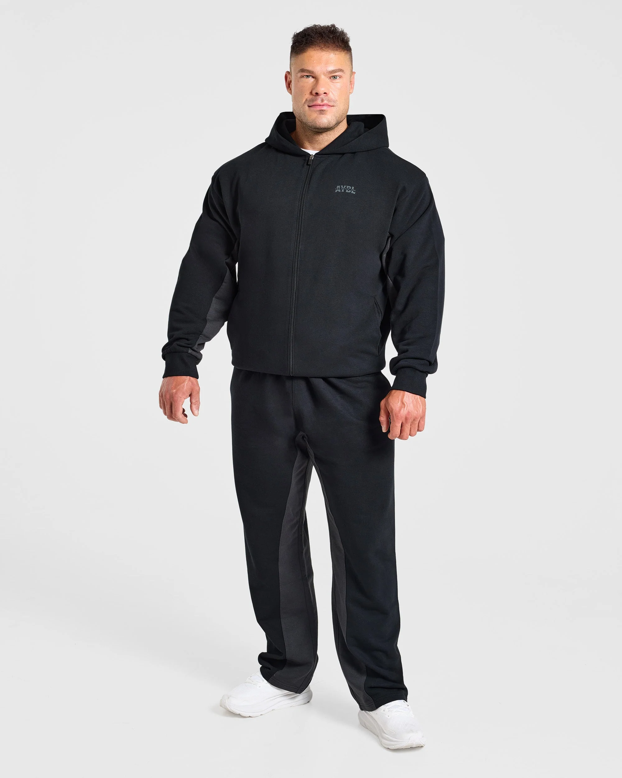 Wesley Vissers x Oversized Zip Up Hoodie - Noir - Image 3