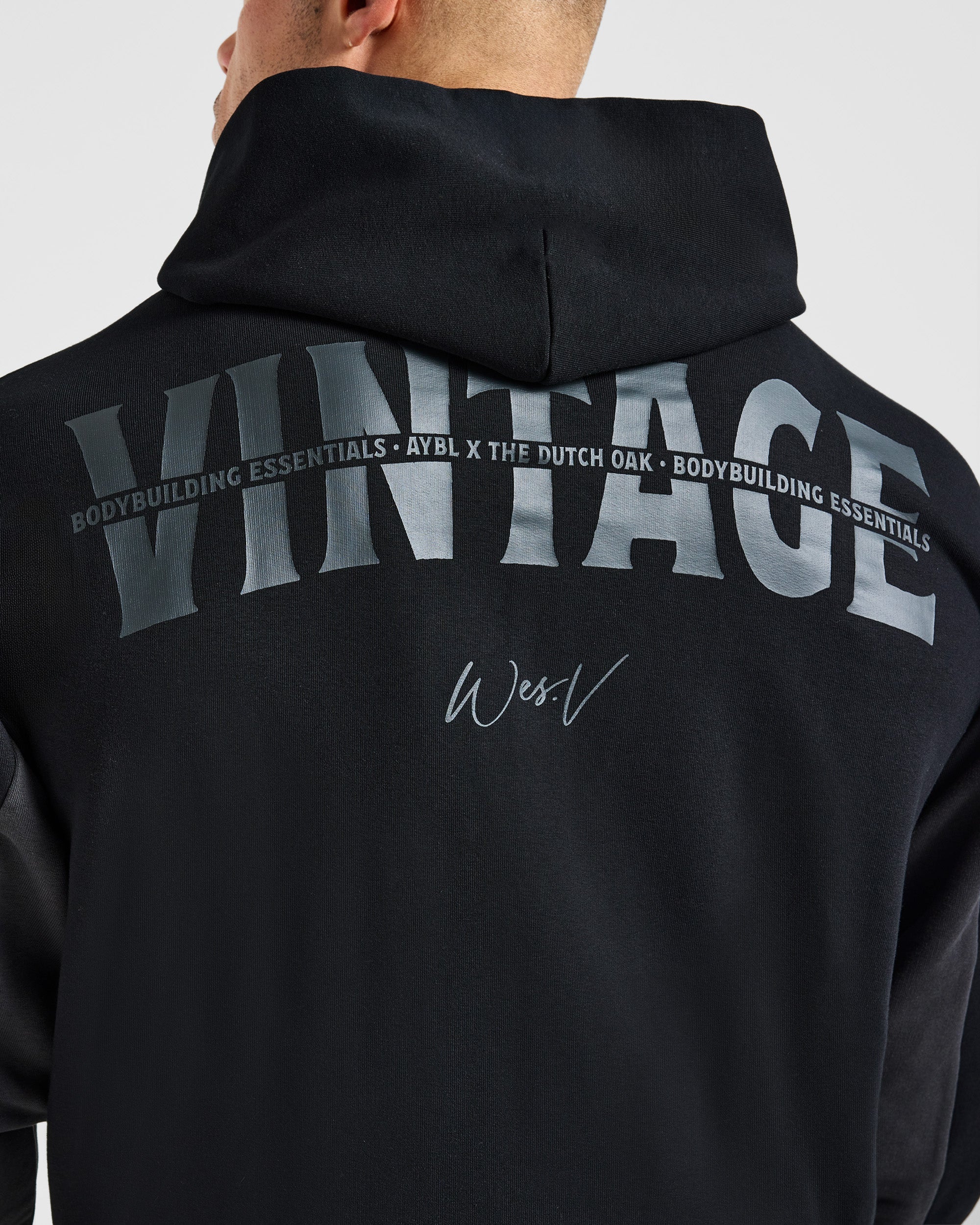 Wesley Vissers x Oversized Zip Up Hoodie - Noir - Image 6