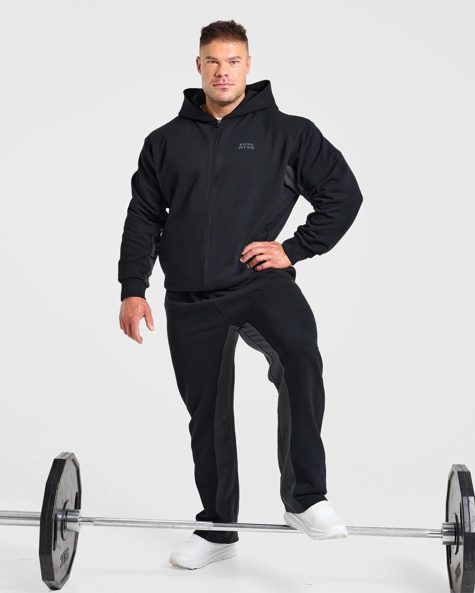 Wesley Vissers x Oversized Zip Up Hoodie - Noir - Image 8