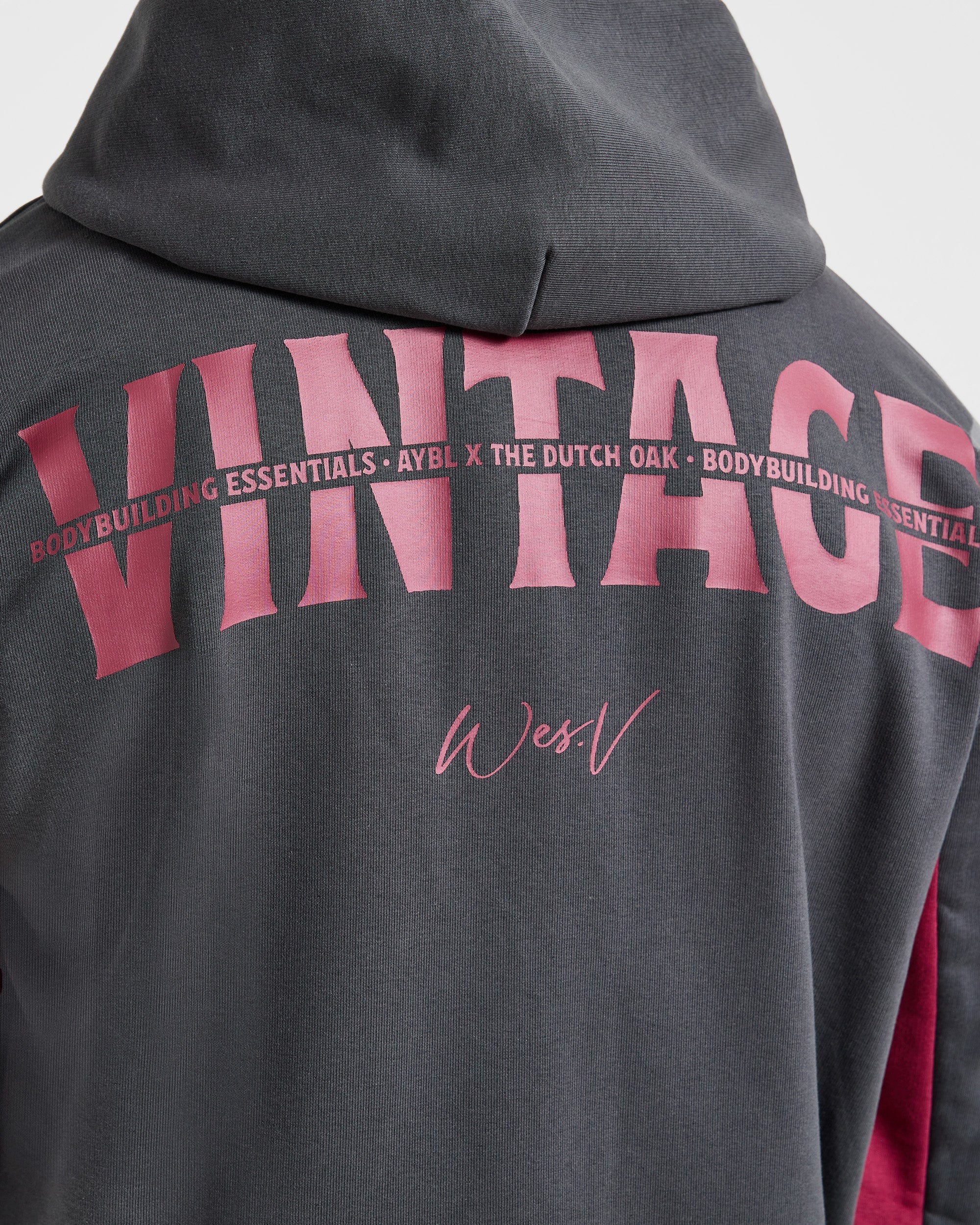 Wesley Vissers x Oversized Zip Up Hoodie - Charcoal - Image 6