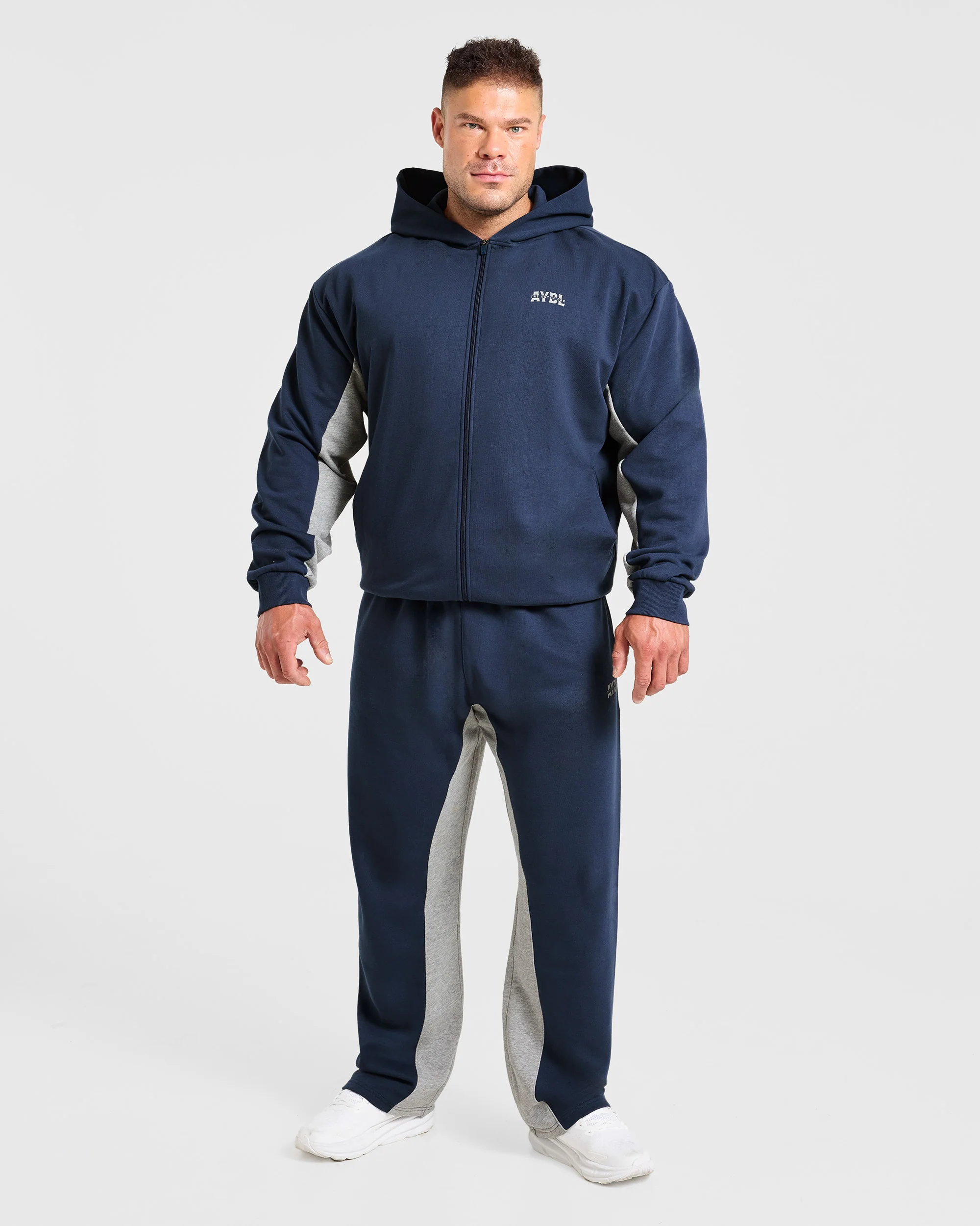 Wesley Vissers x Oversized Zip Up Hoodie - Navy - Image 3