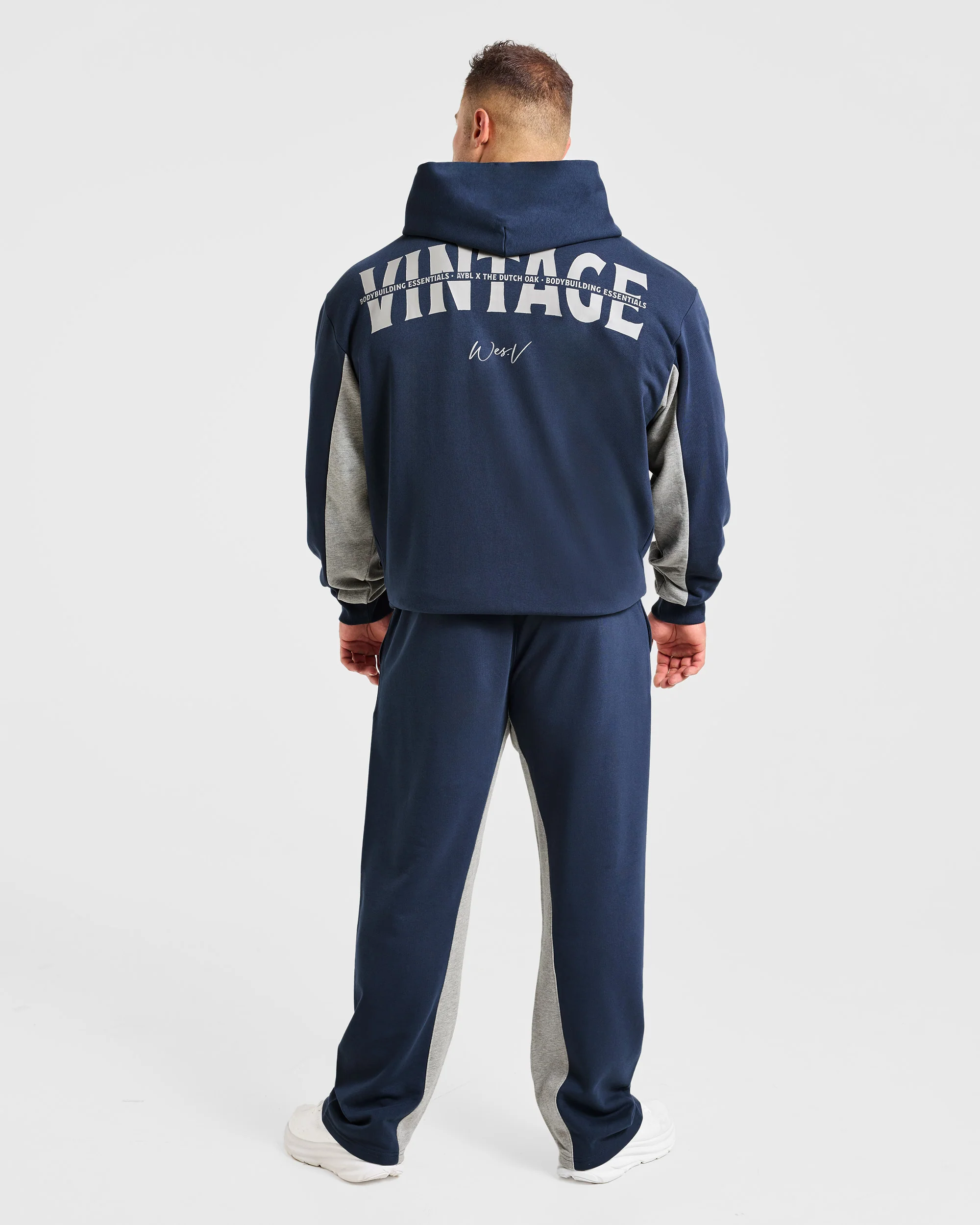 Wesley Vissers x Oversized Zip Up Hoodie - Navy - Image 4