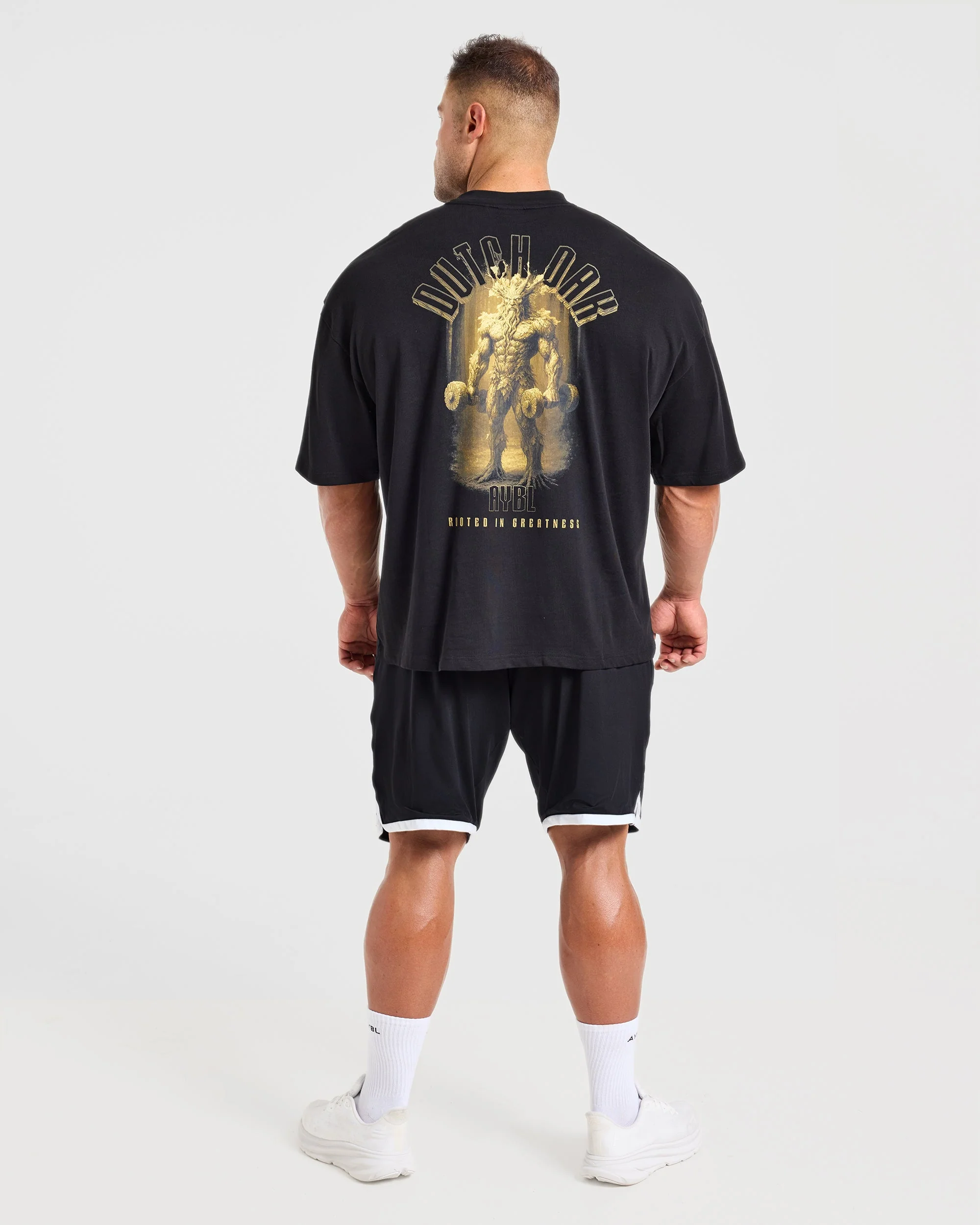 Wesley Vissers x Rooted in Greatness Oversized T Shirt - Noir - Image 4